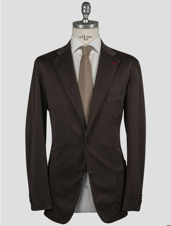 Isaia Isaia Brown Linen Blazer Brown 000