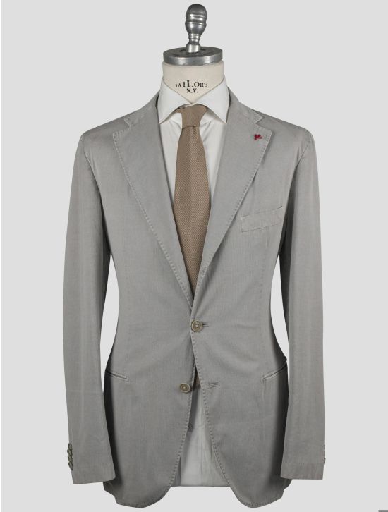 Isaia Isaia Gray Cotton Blazer Gray 000