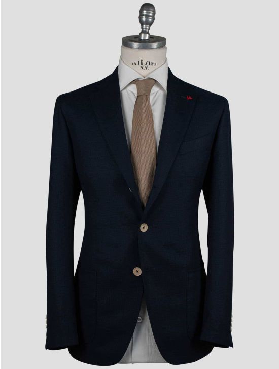 Isaia Isaia Blue Wool Blazer Blue 000