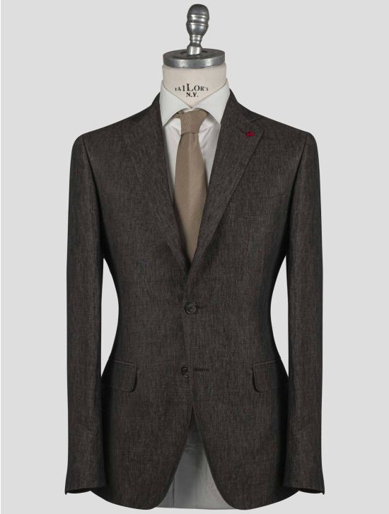 Isaia Isaia Brown Linen Blazer Brown 000