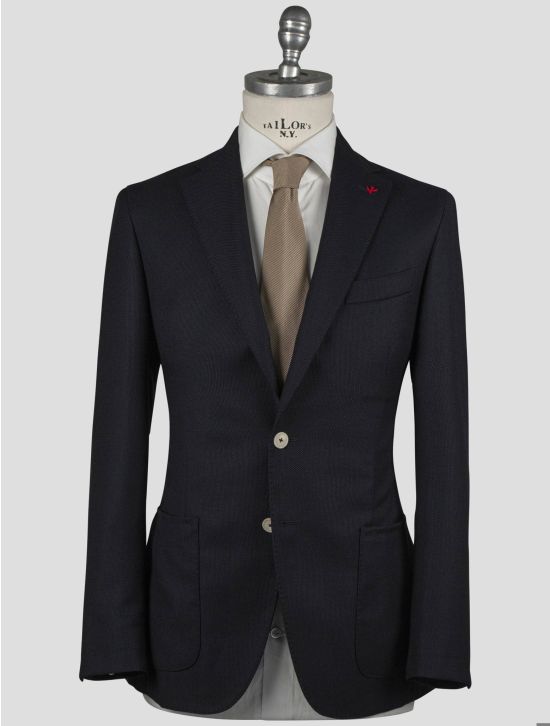 Isaia Isaia Blue Wool Blazer Blue 000