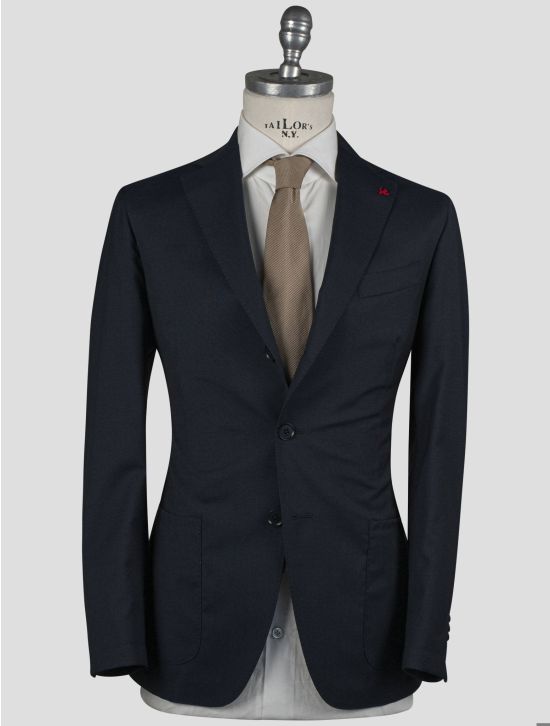 Isaia Isaia Blue Wool Mohair Blazer Blue 000