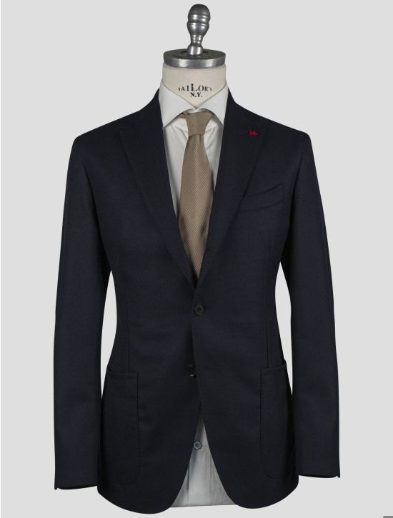 Isaia Isaia Blue Wool Blazer Blue 000