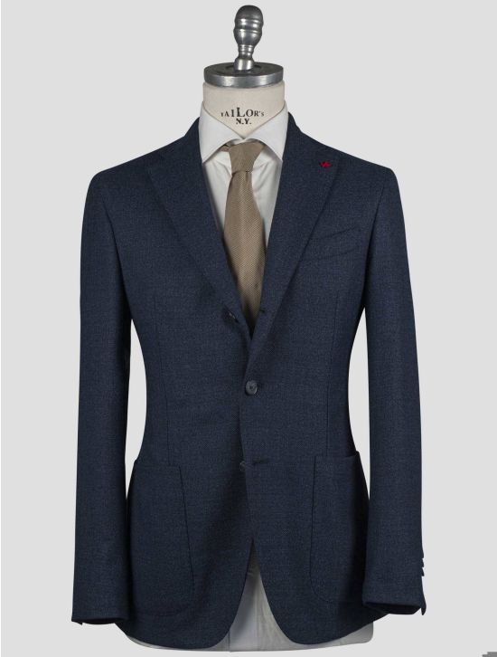 Isaia Isaia Blue Virgin Wool Blazer Blue 000