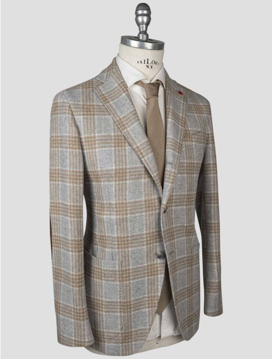 Isaia Isaia Multicolor Virgin Wool Blazer Multicolor 001