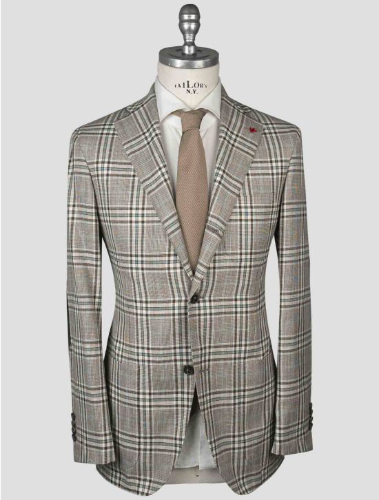 Isaia Isaia Multicolor Wool Silk Linen Cashmere Blazer Multicolor 000