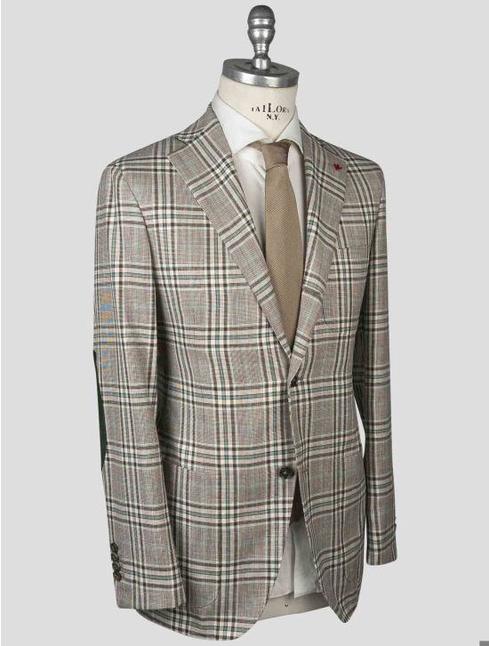 Isaia Isaia Multicolor Wool Silk Linen Cashmere Blazer Multicolor 001