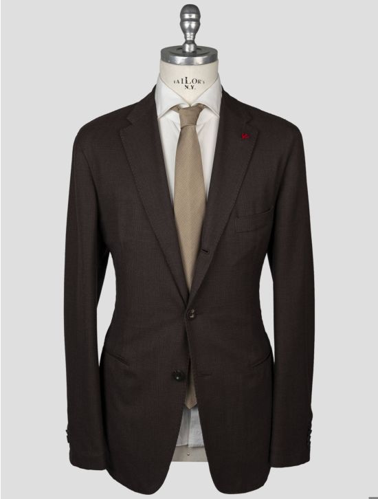 Isaia Isaia Brown Virgin Wool Blazer Brown 000