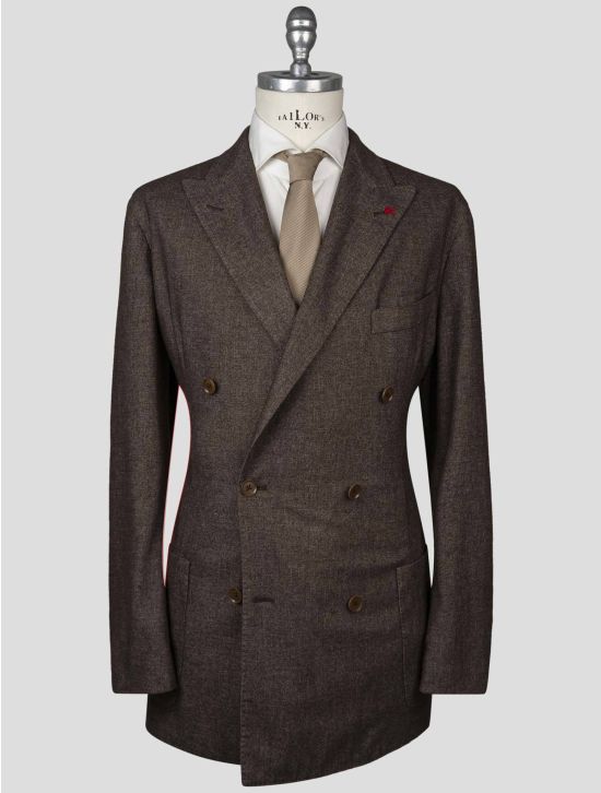 Isaia Isaia Gray Cashmere Pa Blazer Brown 000