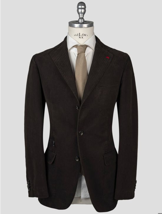 Isaia Isaia Brown Cotton Blazer Brown 000