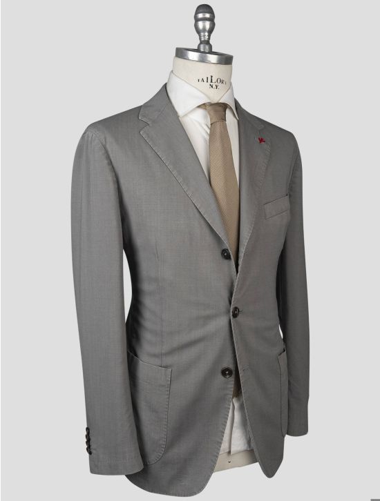 Isaia Isaia Gray Wool Ea Blazer Gray 001