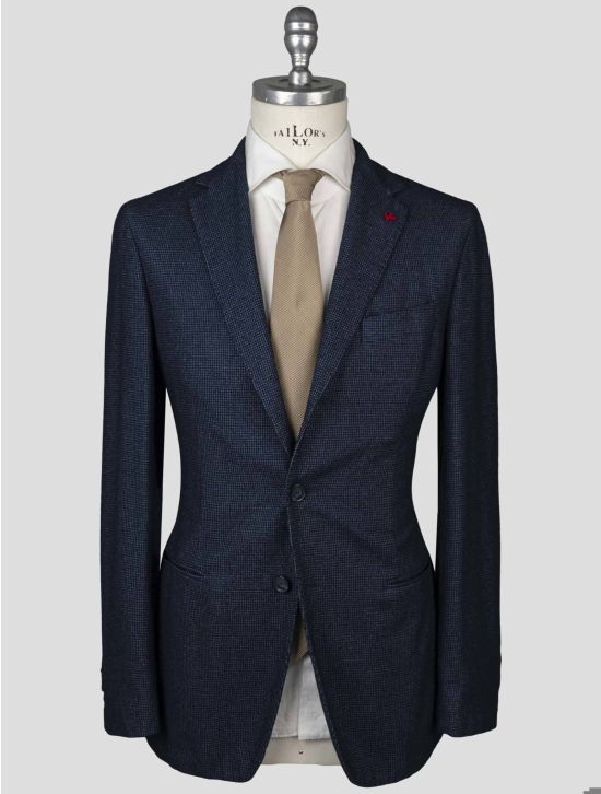 Isaia Isaia Blue Silk Wool Pa Cashmere Blazer Blue 000