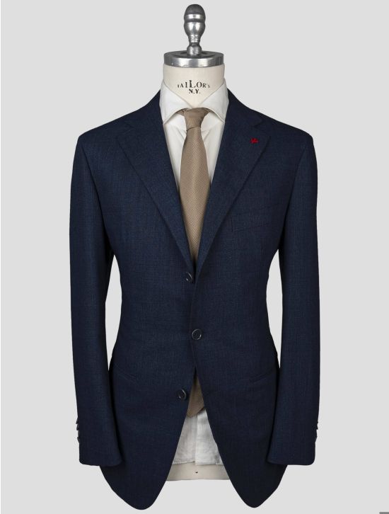 Isaia Isaia Blue Virgin Wool Blazer Blue 000