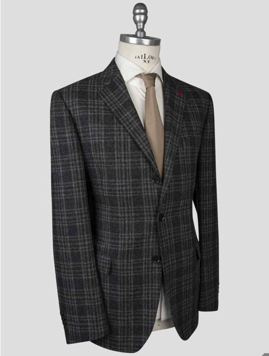 Isaia Isaia Gray Wool Cashmere Blazer Gray 001