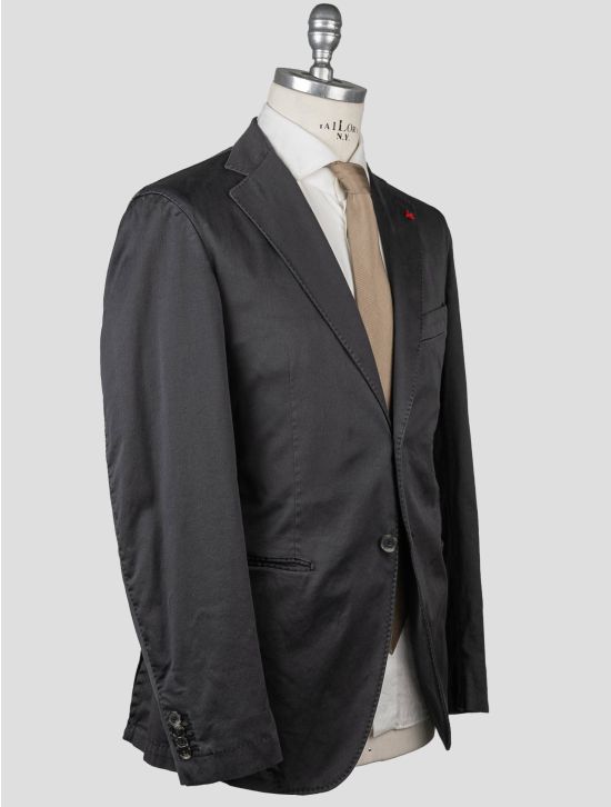 Isaia Isaia Gray Cotton Ea Blazer Gray 001