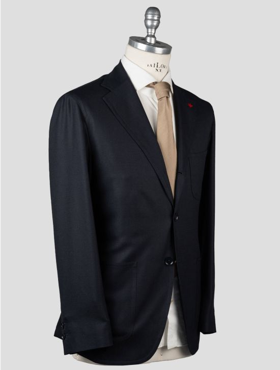 Isaia Isaia Black Wool Cashmere Blazer Black 001