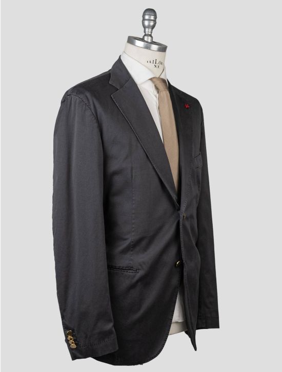 Isaia Isaia Gray Cotton Ea Blazer Gray 001