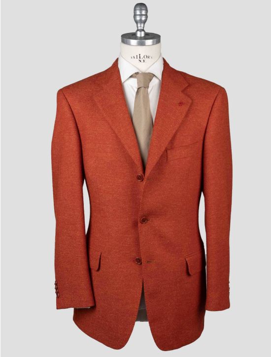 Isaia Isaia Orange Wool Blazer Orange 000