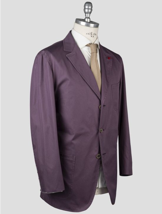 Isaia Isaia Purple Linen Blazer Purple 001