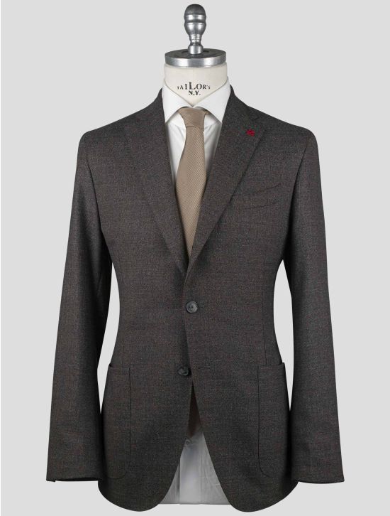 Isaia Isaia Brown Virgin Wool Blazer Brown 000