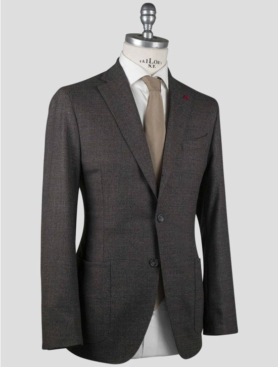 Isaia Isaia Brown Virgin Wool Blazer Brown 001