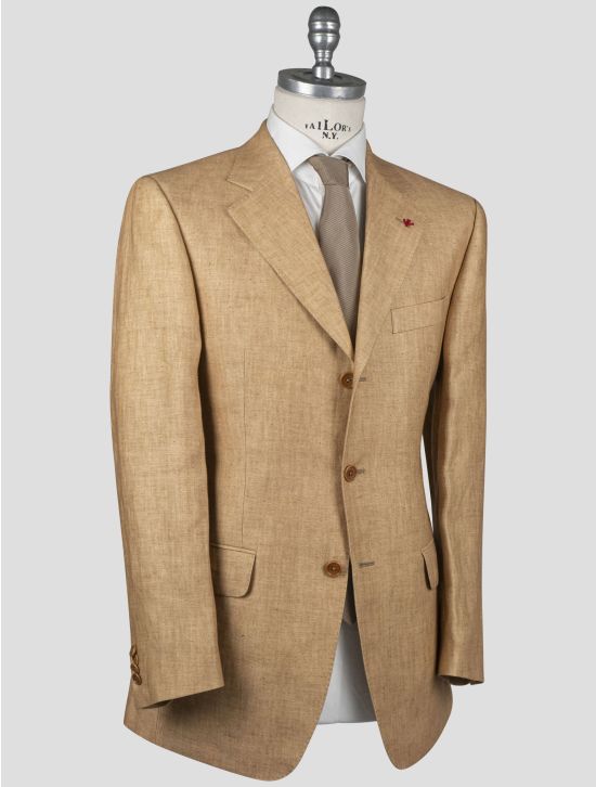 Isaia Isaia Orange Linen Blazer Orange 001