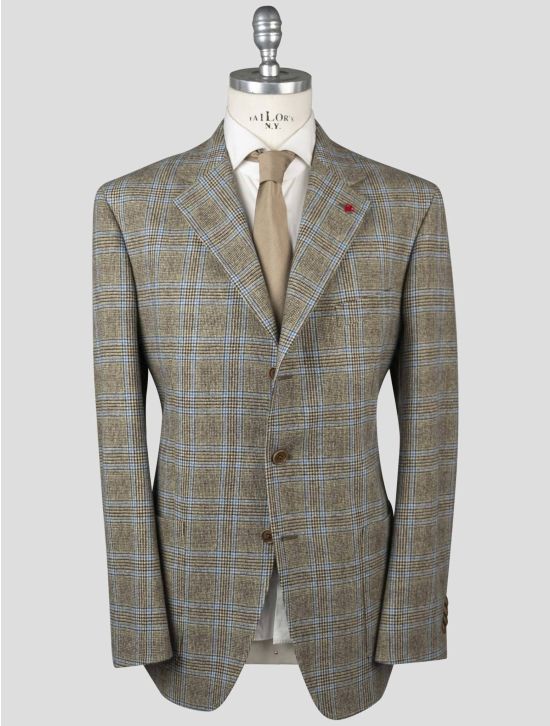 Isaia Isaia Light Blue Linen Blazer Light Blue 000