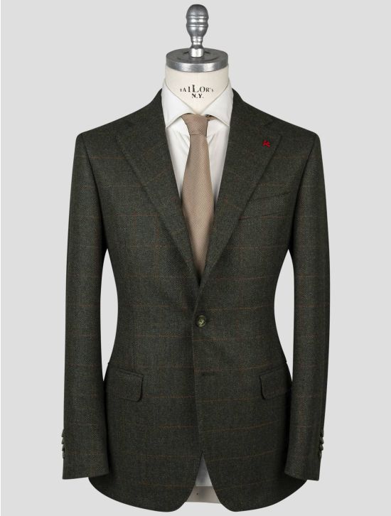 Isaia Isaia Green Wool Cashmere Blazer Green 000