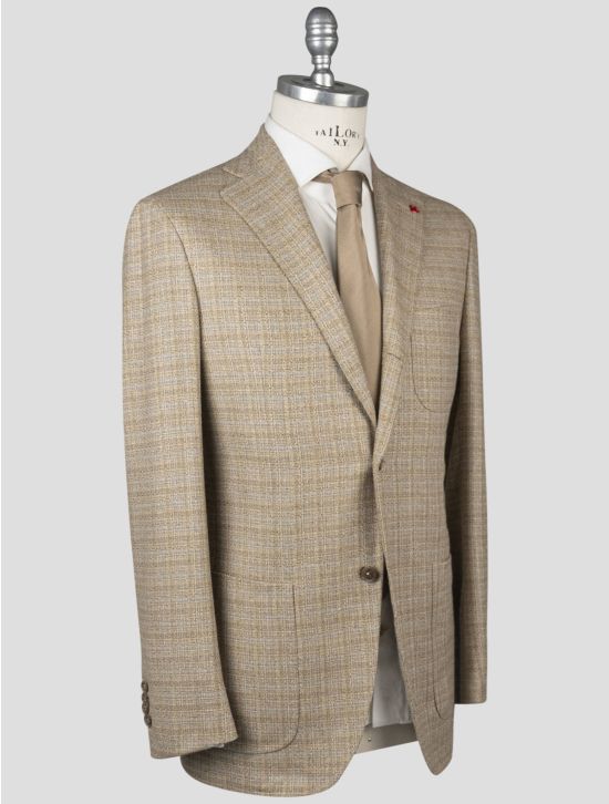 Isaia Isaia Multicolor Silk Wool Blazer Multicolor 001