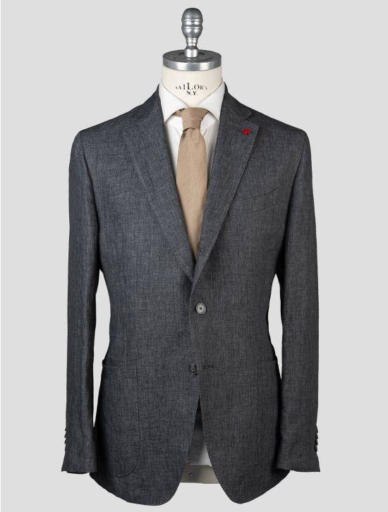 Isaia Isaia Gray Linen Blazer Gray 000