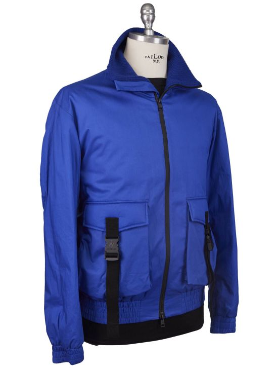 Moncler Moncler Genius JW Anderson Skiddaw Blue Cotton Coat Blue 001