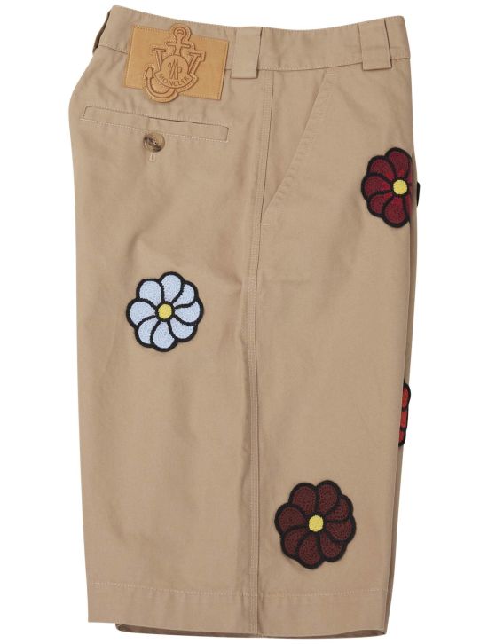 Moncler Moncler Jw Anderson Beige Cotton Short Pants Beige 000