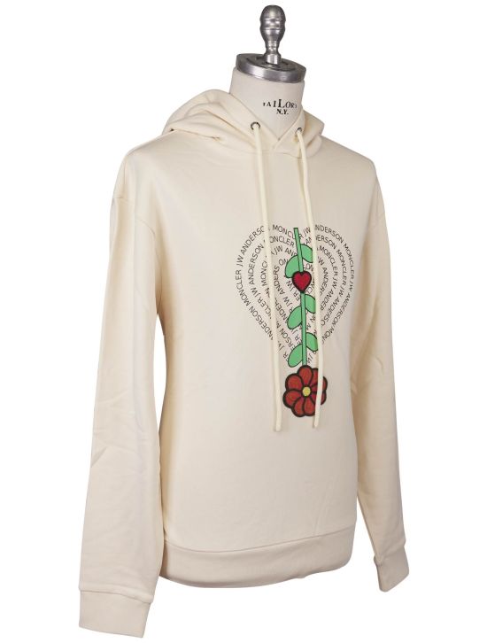 Moncler Moncler JW Anderson Beige Cotton Sweater Hoodie Beige 001