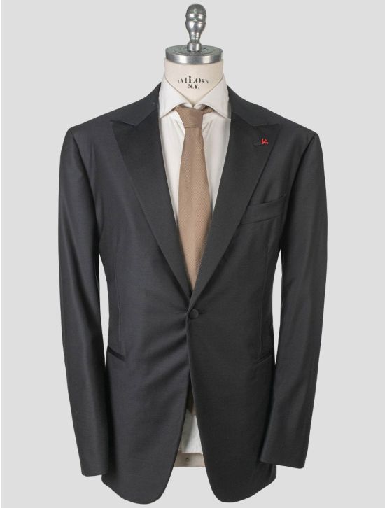 Isaia Isaia Black Wool 130's Tuxedo Suit Black 000