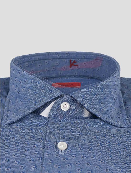 Isaia Isaia Blue Cotton Shirt Blue 001