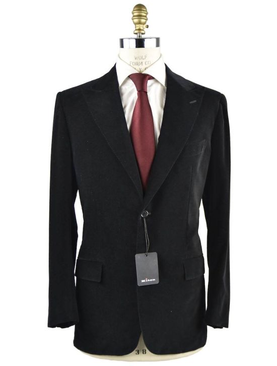 Kiton KITON Black Cotton Blazer Black 000