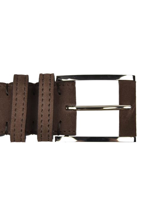 Kiton KITON Brown Leather Calfskin Belt Brown 001