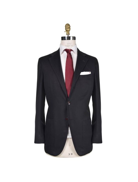 Kiton KITON Black Vicuna Silk Blazer Black 000