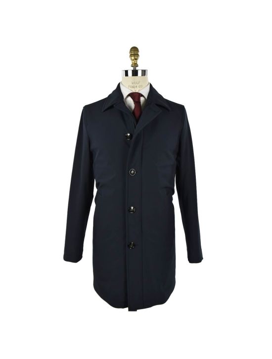 Kiton KITON Blue Pl Ea Overcoat Blue 000