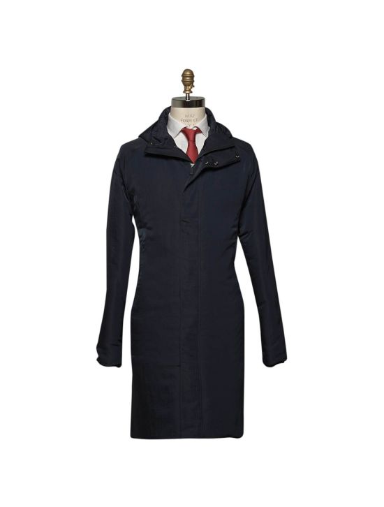 KNT KNT Kiton Blue Pl Overcoat Blue 000