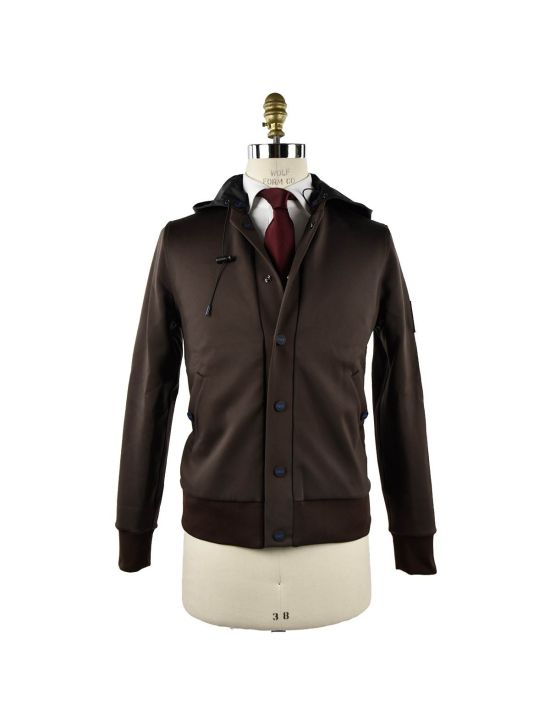 KNT KNT KITON Brown Black Pl Cotton Pa Ea Coat Brown/Black 000