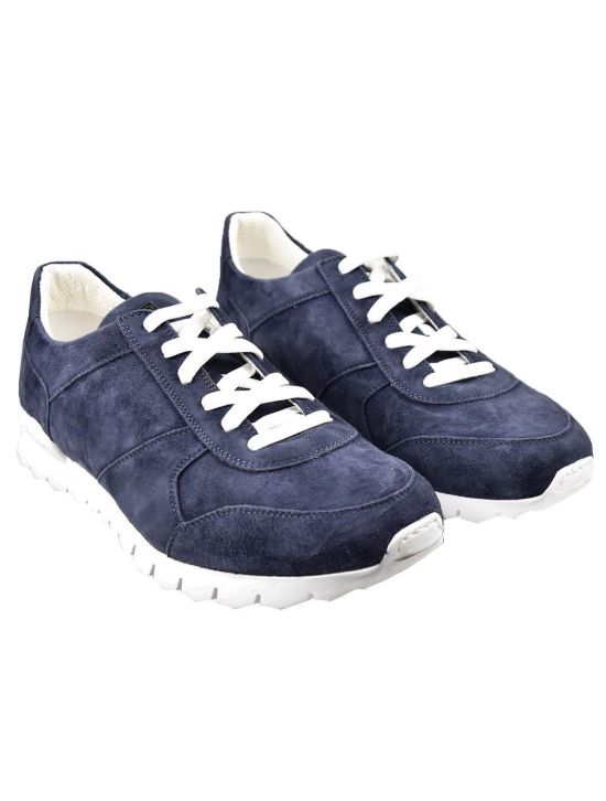 Kiton KITON Blue Leather Goatskin Shoes VLAW Blue 000