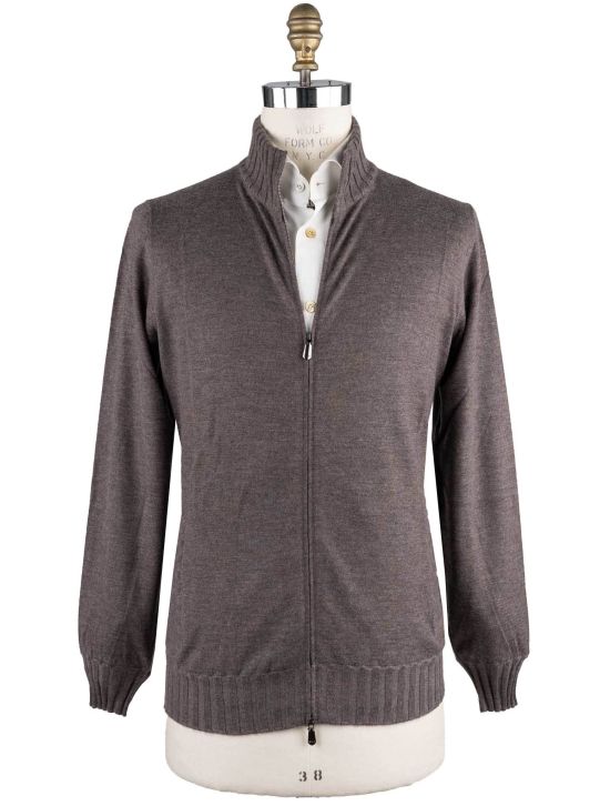 Cesare Attolini Cesare Attolini Brown Cashmere Sweater Full zip BROWN 000