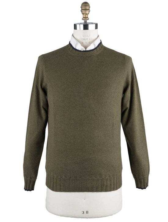 Cesare Attolini Cesare Attolini Green Cashmere Sweater Crewneck Green 000