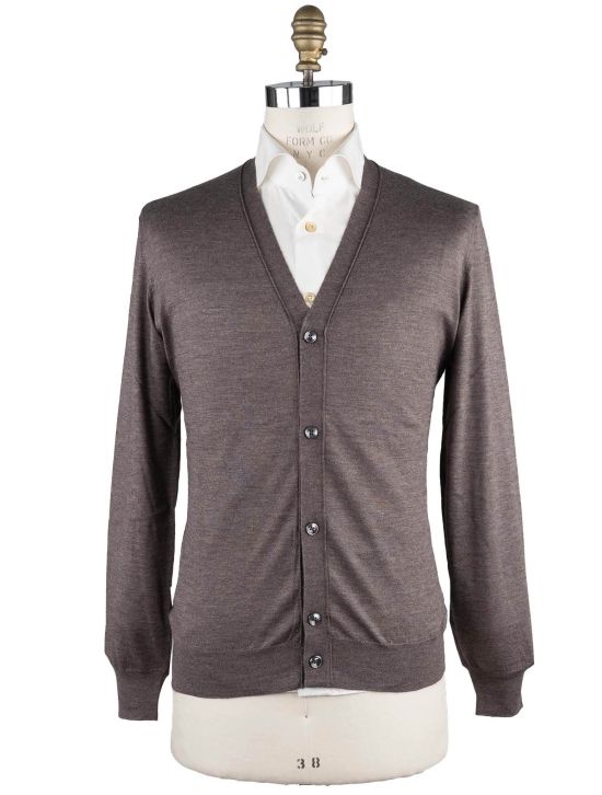 Cesare Attolini Cesare Attolini Brown Cashmere Silk Sweater Cardigan Brown 000