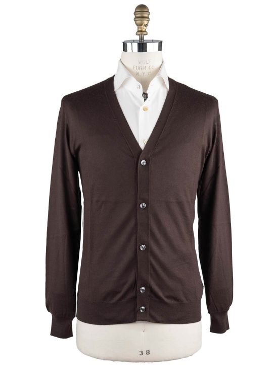 Cesare Attolini Cesare Attolini Brown Cashmere Silk Sweater Cardigan Brown 000