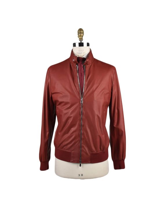 Cesare Attolini Cesare Attolini Red Leather Coat Red 000