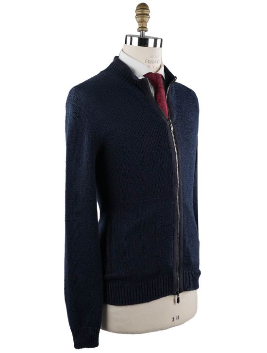 Cesare Attolini Cesare Attolini Blue Navy Cotton Coat Blue Navy 001