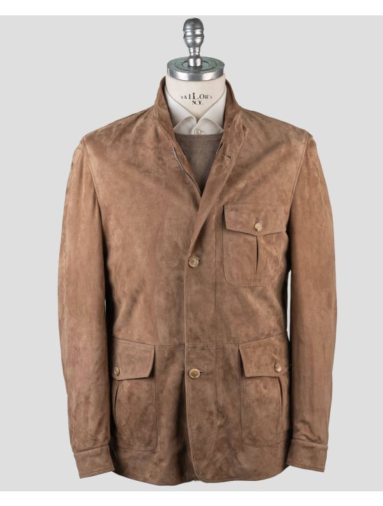 Cesare Attolini Cesare Attolini Brown Leather Coat Brown 000