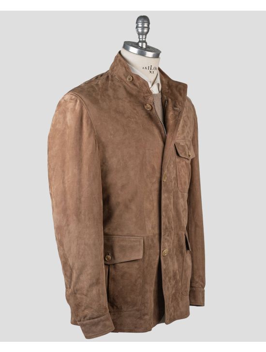 Cesare Attolini Cesare Attolini Brown Leather Coat Brown 001